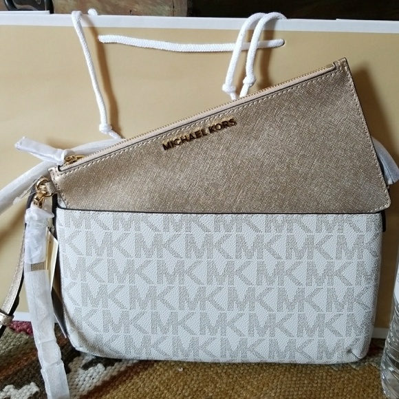 Michael Kors Jet Set Large Pocket Crossbody Bag - Picture 3 of 8